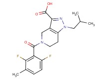 5-(2,6-difluoro-3-methylbenzoyl)-1-isobutyl-4,5,6,7-tetrahydro-1H-pyrazolo[4,3-c]pyridine-3-carboxylic acid