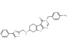 3-(4-methylbenzyl)-7-{[(4-phenyl-1,3-thiazol-2-yl)methyl]amino}-5,6,7,8-tetrahydro[1]benzothieno[2,3-d]pyrimidin-4(3H)-one