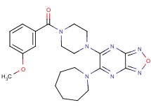5-(1-azepanyl)-6-[4-(3-methoxybenzoyl)-1-piperazinyl][1,2,5]oxadiazolo[3,4-b]pyrazine