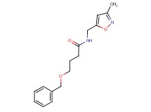 4-(benzyloxy)-N-[(3-methylisoxazol-5-yl)methyl]butanamide