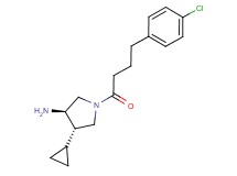 (3R*,4S*)-1-[4-(4-chlorophenyl)butanoyl]-4-cyclopropylpyrrolidin-3-amine