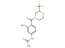 N-(3-methyl-4-{[2-(trifluoromethyl)morpholin-4-yl]carbonyl}phenyl)acetamide