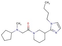 N-{2-[3-(1-butyl-1H-imidazol-2-yl)-1-piperidinyl]-2-oxoethyl}-N-methylcyclopentanamine