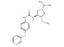 N-[(3S*,4S*)-1-isopropyl-4-methoxypyrrolidin-3-yl]-N'-[4-(pyridin-3-yloxy)phenyl]urea