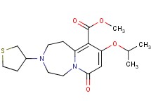 methyl 9-isopropoxy-7-oxo-3-(tetrahydro-3-thienyl)-1,2,3,4,5,7-hexahydropyrido[1,2-d][1,4]diazepine-10-carboxylate