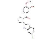 2-{[2-(6-chloro-1H-benzimidazol-2-yl)-1-pyrrolidinyl]carbonyl}-5-methoxy-4-pyridinol