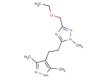 5-[2-(3,5-dimethyl-1H-pyrazol-4-yl)ethyl]-3-(ethoxymethyl)-1-methyl-1H-1,2,4-triazole