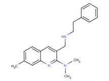 N,N,7-trimethyl-3-{[(2-phenylethyl)amino]methyl}-2-quinolinamine