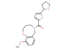 10-methoxy-5-{[5-(tetrahydro-2-furanyl)-2-thienyl]carbonyl}-3,4,5,6-tetrahydro-2H-1,5-benzoxazocine