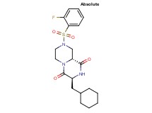 (3S,9aR)-3-(cyclohexylmethyl)-8-[(2-fluorophenyl)sulfonyl]tetrahydro-2H-pyrazino[1,2-a]pyrazine-1,4(3H,6H)-dione