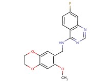 7-fluoro-N-[(7-methoxy-2,3-dihydro-1,4-benzodioxin-6-yl)methyl]quinazolin-4-amine