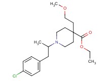 ethyl 1-[2-(4-chlorophenyl)-1-methylethyl]-4-(2-methoxyethyl)-4-piperidinecarboxylate