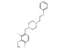 1-(2,4-difluoro-3-methoxybenzyl)-4-(2-phenoxyethyl)piperazine