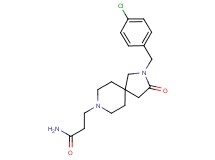 3-[2-(4-chlorobenzyl)-3-oxo-2,8-diazaspiro[4.5]dec-8-yl]propanamide