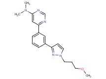6-{3-[1-(3-methoxypropyl)-1H-pyrazol-3-yl]phenyl}-N,N-dimethyl-4-pyrimidinamine