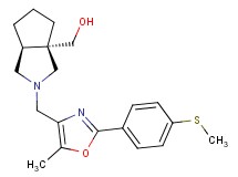 [(3aS*,6aS*)-2-({5-methyl-2-[4-(methylthio)phenyl]-1,3-oxazol-4-yl}methyl)hexahydrocyclopenta[c]pyrrol-3a(1H)-yl]methanol
