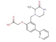{2-[(2-methyl-3-oxopiperazin-1-yl)methyl]-4-pyridin-2-ylphenoxy}acetic acid