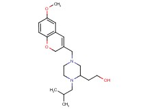 2-{1-isobutyl-4-[(6-methoxy-2H-chromen-3-yl)methyl]-2-piperazinyl}ethanol