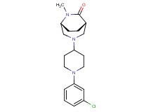 (1S*,5R*)-3-[1-(3-chlorophenyl)-4-piperidinyl]-6-methyl-3,6-diazabicyclo[3.2.2]nonan-7-one
