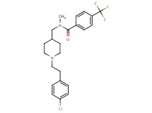N-({1-[2-(4-chlorophenyl)ethyl]-4-piperidinyl}methyl)-N-methyl-4-(trifluoromethyl)benzamide