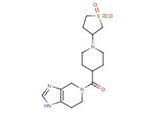 5-{[1-(1,1-dioxidotetrahydro-3-thienyl)piperidin-4-yl]carbonyl}-4,5,6,7-tetrahydro-1H-imidazo[4,5-c]pyridine