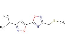 5-(3-isopropyl-5-isoxazolyl)-3-[(methylthio)methyl]-1,2,4-oxadiazole