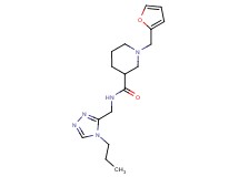 1-(2-furylmethyl)-N-[(4-propyl-4H-1,2,4-triazol-3-yl)methyl]piperidine-3-carboxamide