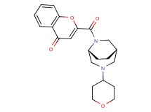 2-{[(1S*,5R*)-3-(tetrahydro-2H-pyran-4-yl)-3,6-diazabicyclo[3.2.2]non-6-yl]carbonyl}-4H-chromen-4-one