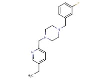 1-[(5-ethylpyridin-2-yl)methyl]-4-(3-fluorobenzyl)piperazine