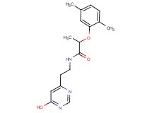 2-(2,5-dimethylphenoxy)-N-[2-(6-hydroxypyrimidin-4-yl)ethyl]propanamide