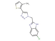 6-chloro-2-{[4-(3-methyl-2-thienyl)-1H-1,2,3-triazol-1-yl]methyl}-1H-benzimidazole