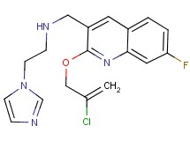 ({2-[(2-chloro-2-propen-1-yl)oxy]-7-fluoro-3-quinolinyl}methyl)[2-(1H-imidazol-1-yl)ethyl]amine