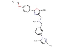 1-[3-(3,5-dimethyl-1H-pyrazol-1-yl)phenyl]-N-{[2-(4-ethoxyphenyl)-5-methyl-1,3-oxazol-4-yl]methyl}-N-methylmethanamine