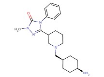 5-{1-[(cis-4-aminocyclohexyl)methyl]piperidin-3-yl}-2-methyl-4-phenyl-2,4-dihydro-3H-1,2,4-triazol-3-one