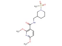 2,6-dimethoxy-N-{[1-(methylsulfonyl)piperidin-3-yl]methyl}nicotinamide