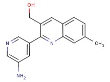 [2-(5-aminopyridin-3-yl)-7-methylquinolin-3-yl]methanol