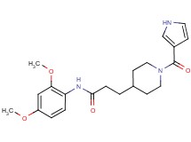 N-(2,4-dimethoxyphenyl)-3-[1-(1H-pyrrol-3-ylcarbonyl)piperidin-4-yl]propanamide