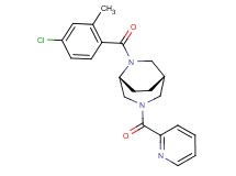 (1S*,5R*)-6-(4-chloro-2-methylbenzoyl)-3-(pyridin-2-ylcarbonyl)-3,6-diazabicyclo[3.2.2]nonane
