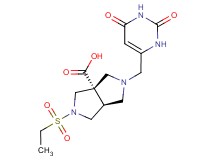 (3aS*,6aS*)-2-[(2,6-dioxo-1,2,3,6-tetrahydropyrimidin-4-yl)methyl]-5-(ethylsulfonyl)hexahydropyrrolo[3,4-c]pyrrole-3a(1H)-carboxylic acid