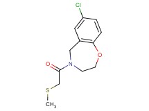 7-chloro-4-[(methylthio)acetyl]-2,3,4,5-tetrahydro-1,4-benzoxazepine