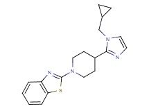 2-{4-[1-(cyclopropylmethyl)-1H-imidazol-2-yl]-1-piperidinyl}-1,3-benzothiazole