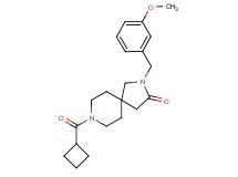 8-(cyclobutylcarbonyl)-2-(3-methoxybenzyl)-2,8-diazaspiro[4.5]decan-3-one