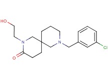 8-(3-chlorobenzyl)-2-(2-hydroxyethyl)-2,8-diazaspiro[5.5]undecan-3-one