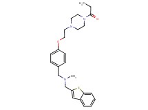 (1-benzothien-2-ylmethyl)methyl{4-[2-(4-propionyl-1-piperazinyl)ethoxy]benzyl}amine