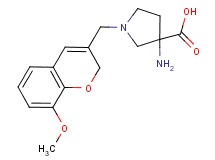 3-amino-1-[(8-methoxy-2H-chromen-3-yl)methyl]pyrrolidine-3-carboxylic acid