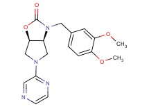 (3aS*,6aR*)-3-(3,4-dimethoxybenzyl)-5-(2-pyrazinyl)hexahydro-2H-pyrrolo[3,4-d][1,3]oxazol-2-one