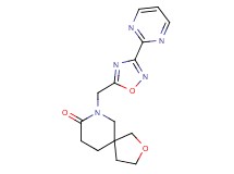 7-[(3-pyrimidin-2-yl-1,2,4-oxadiazol-5-yl)methyl]-2-oxa-7-azaspiro[4.5]decan-8-one