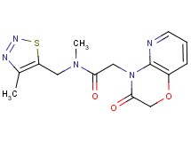 N-methyl-N-[(4-methyl-1,2,3-thiadiazol-5-yl)methyl]-2-(3-oxo-2,3-dihydro-4H-pyrido[3,2-b][1,4]oxazin-4-yl)acetamide