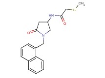 2-(methylthio)-N-[1-(1-naphthylmethyl)-5-oxo-3-pyrrolidinyl]acetamide