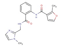 2-methyl-N-[2-({[(1-methyl-1H-imidazol-2-yl)methyl]amino}carbonyl)phenyl]-3-furamide trifluoroacetate